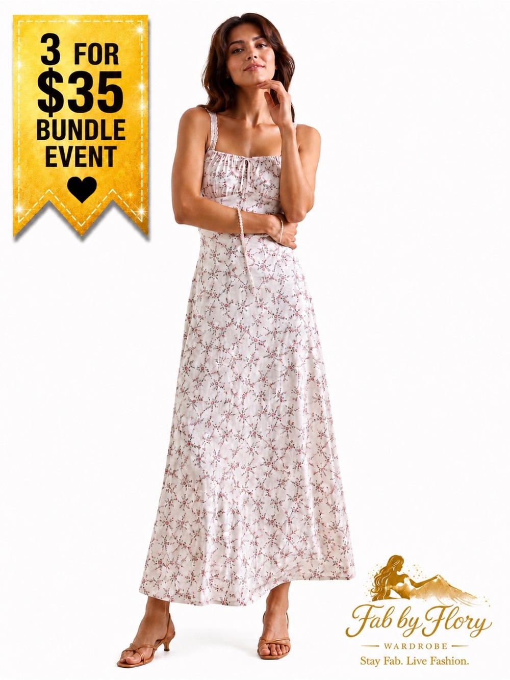 Altar’d State ✨ Kya Floral Midi Dress NWT